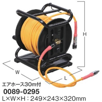 エアーホースリール 30m 十川 エアーホースリール 30m 超柔軟 匠のエアーリール 6.5mm×30m
