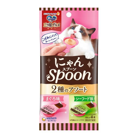 銀のスプーン三ツ星にゃんSpoon2種まぐろシーフード4本　4本