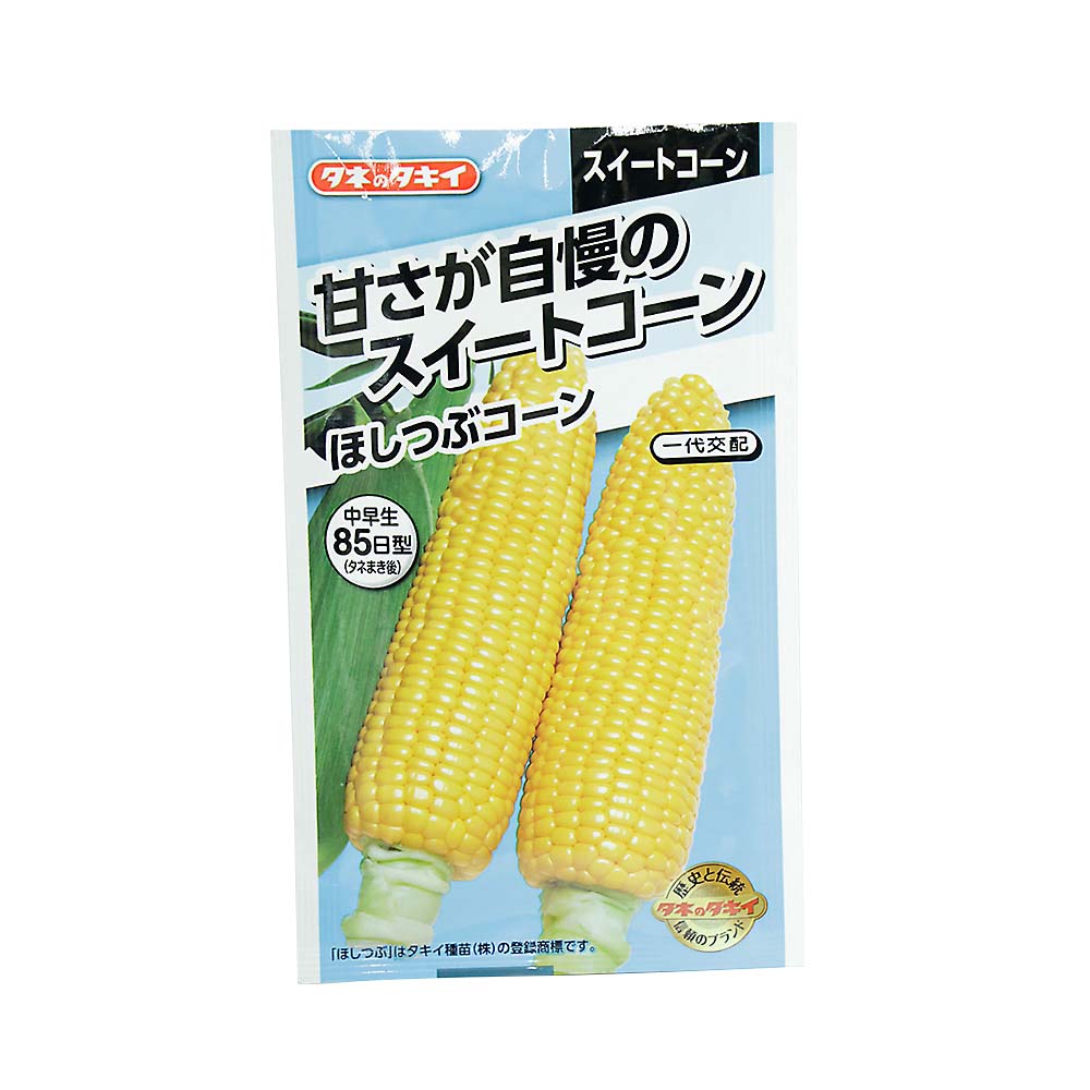 甘さが自慢のスイートコーン ほしつぶコーン　春まき