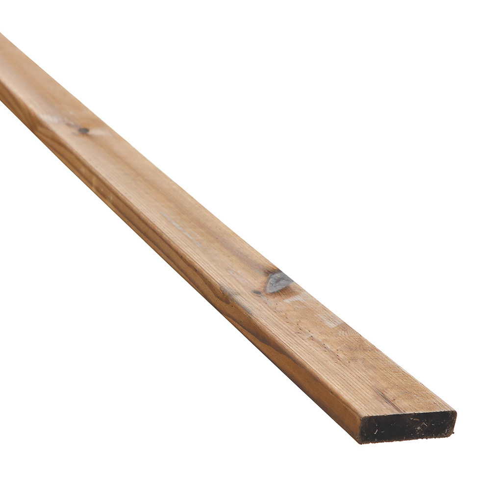 ブラウン防腐レッドウッド 1x3 6F　19x64x1830mm