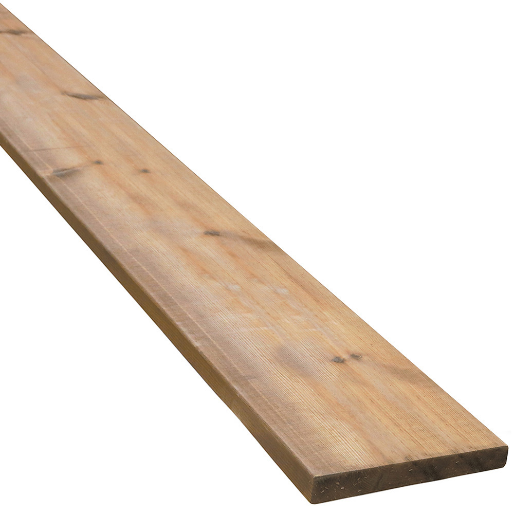 ブラウン防腐レッドウッド 1x8 6F　19x184x1830mm