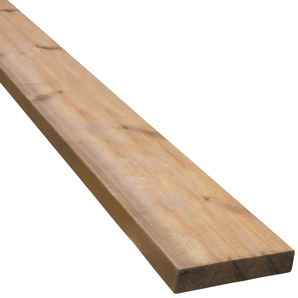 ブラウン防腐レッドウッド 2x8 10F　38x184x3050mm