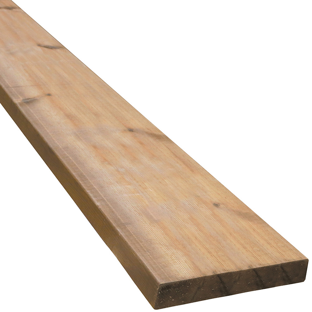ブラウン防腐レッドウッド 2x10 8F　38x235x2440mm