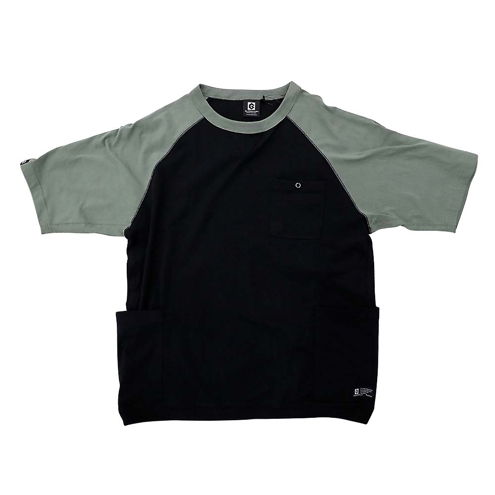 5ポケットハンソデTシャツ　CE/BK 3L