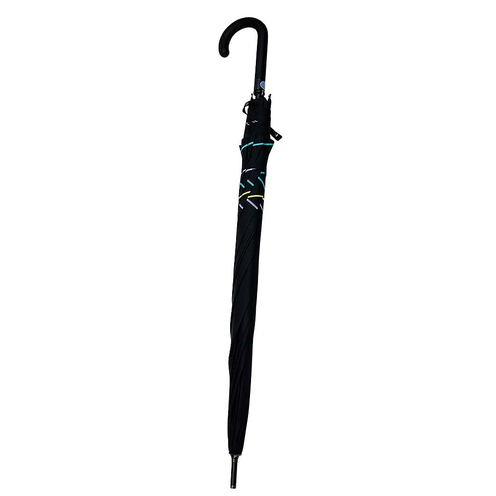 紳士70㎝耐風カラー骨JP傘 ブラック　70cm