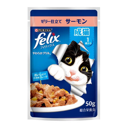 ネスレ　フィリックスパウチ　成猫　サーモン　５０ｇ　５０ｇ