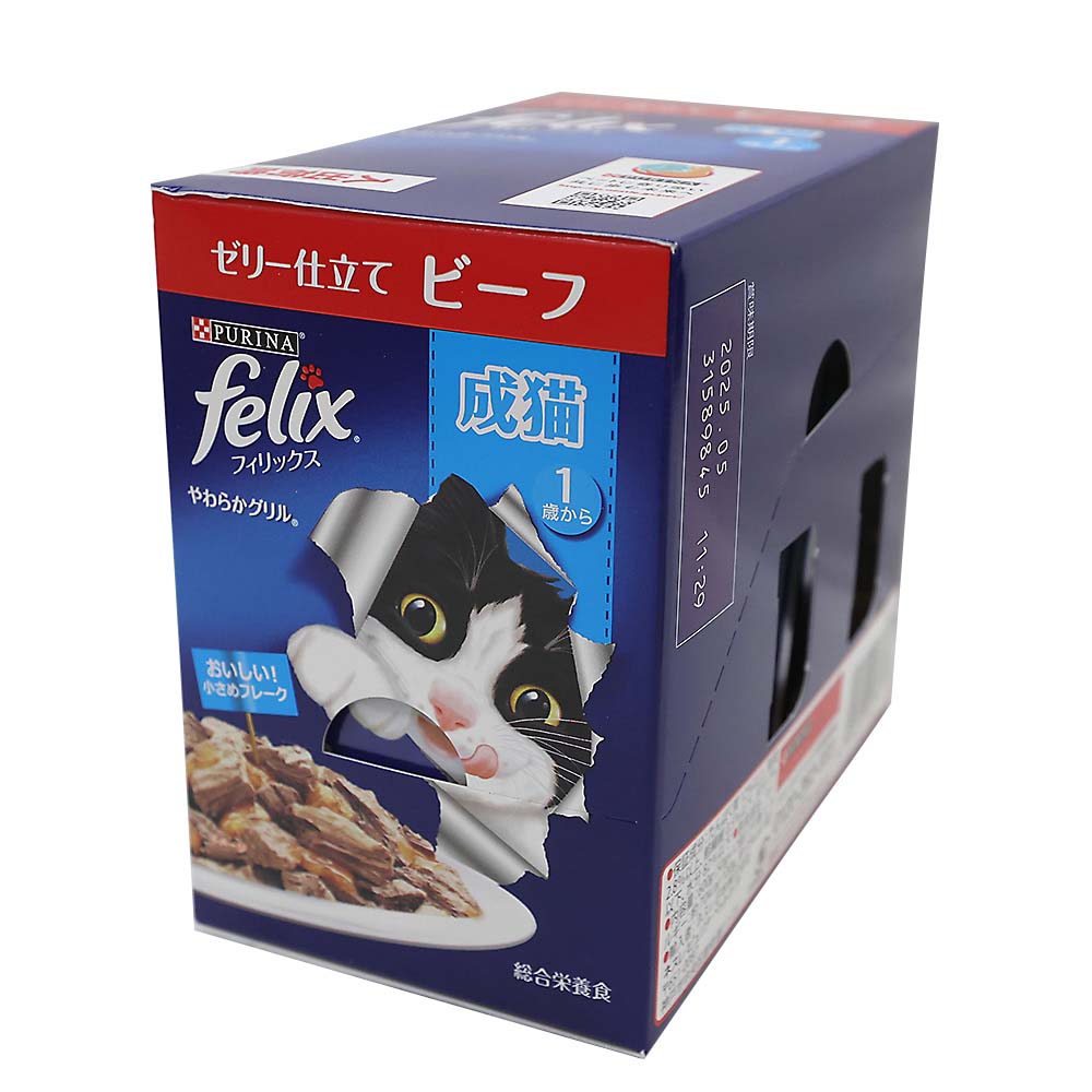 ネスレ　フィリックスパウチ　成猫　ビーフ　５０ｇ　１２入り