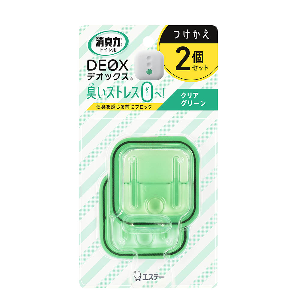 消臭力 DEOX トイレ用付替 2個パック クリアグリーン 12ml | ジョイフル本田 取り寄せ＆店舗受取