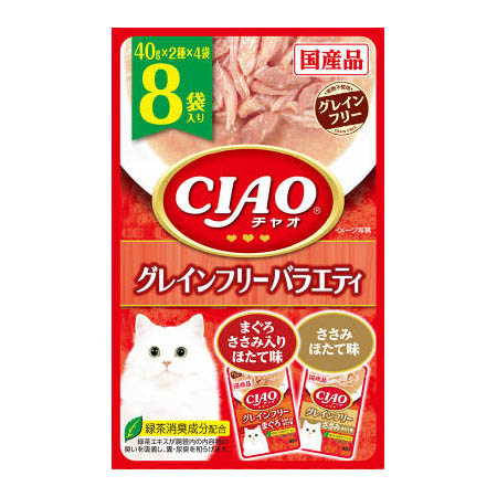 ＣＩＡＯパウチ　グレインフリーバラエティ　４０ｇＸ８