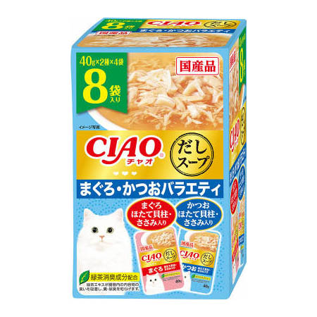 ＣＩＡＯパウチ　だしスープ　かつおバラエティ　４０ｇＸ８
