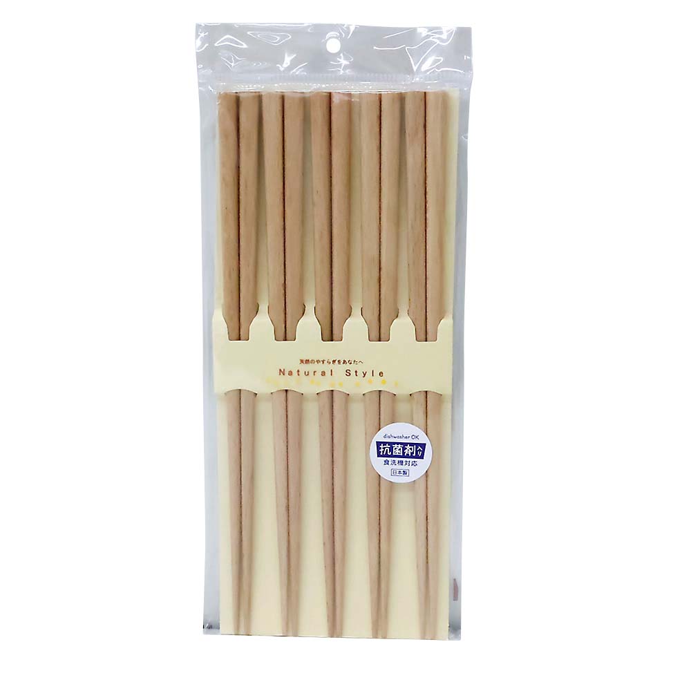 木製抗菌耐熱箸５Ｐ