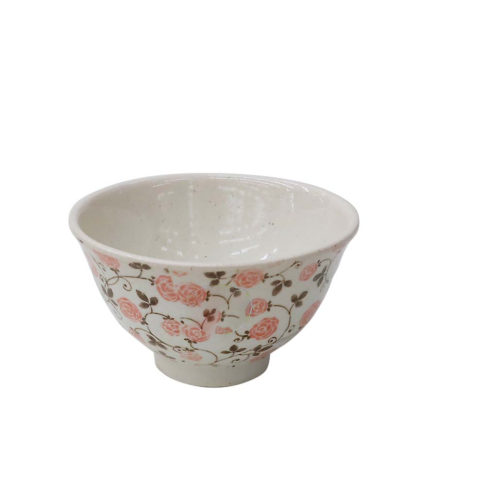 アラベスク赤　軽量茶碗　ＲＤ