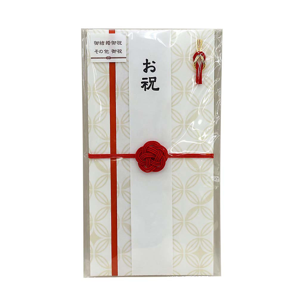包む 金封 ろこう 紅白　T4525