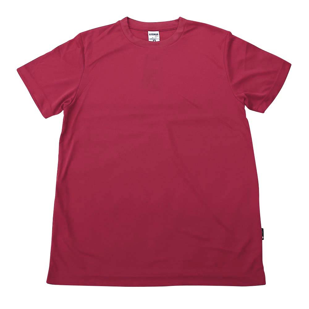 ポリジンドライTシャツ MS1154-23 バーガンディ-XXXXL(5L)　バーガンディ5L