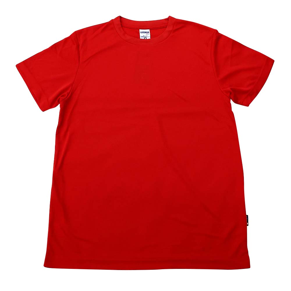 ポリジンドライTシャツ MS1154-3 レッド-130　レッド 130