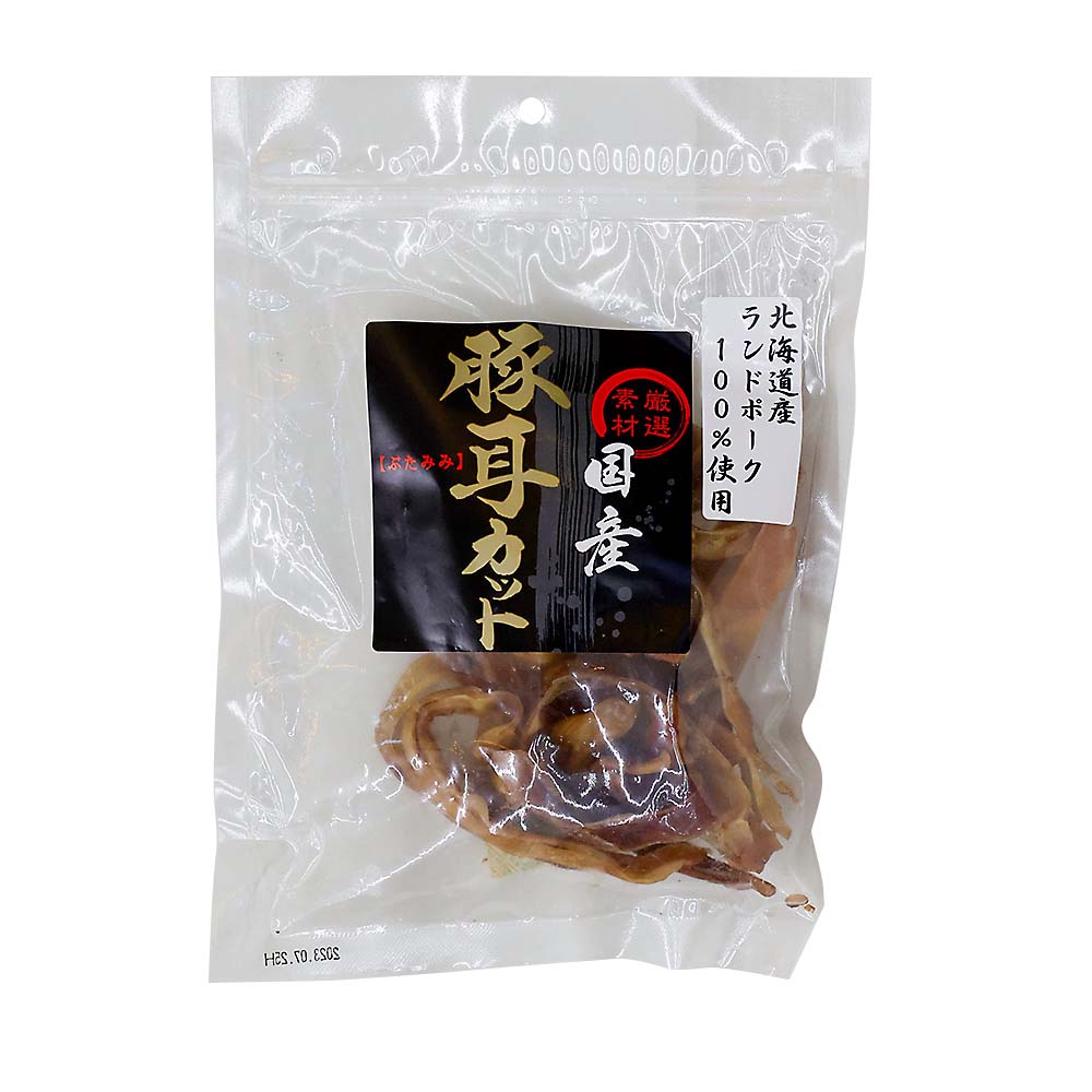 厳選素材国産豚耳カット　90g