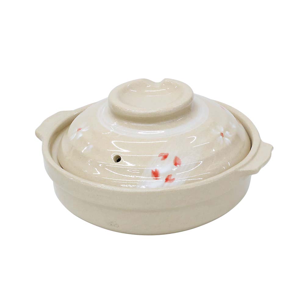 花さくら 浅型土鍋19cm