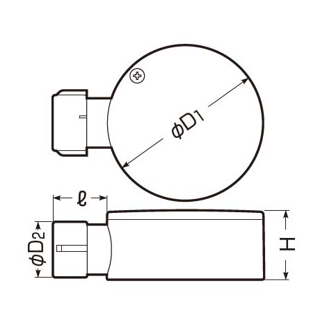 露出用丸型ボックス　MFSM22-1GH