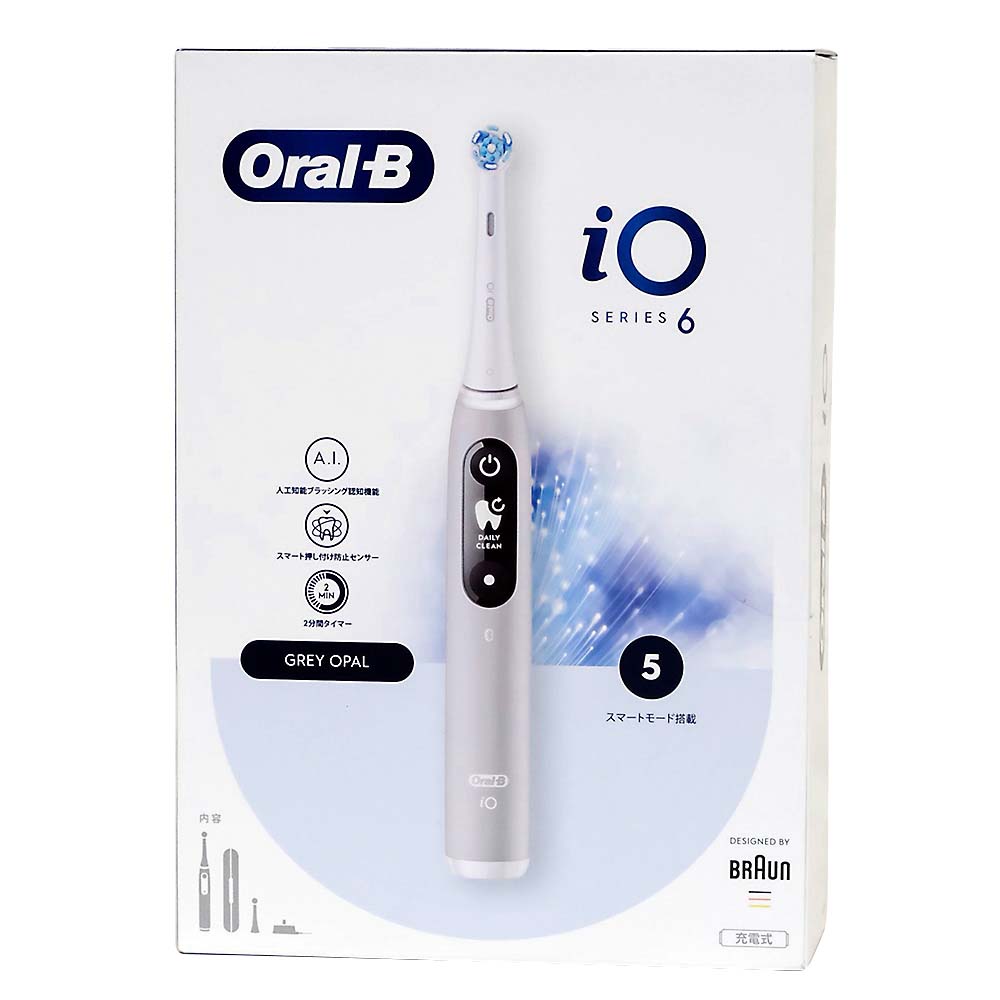 【新品未開封】Oral-B iO series6 電動歯ブラシ AI搭載専用替ブラシ付き