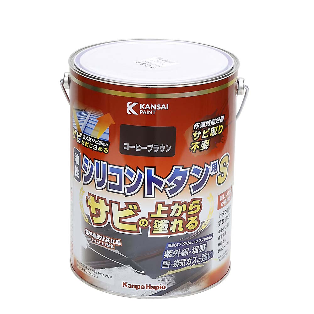 油性シリコントタン用Ｓ　コーヒーブラウン　３Ｌ