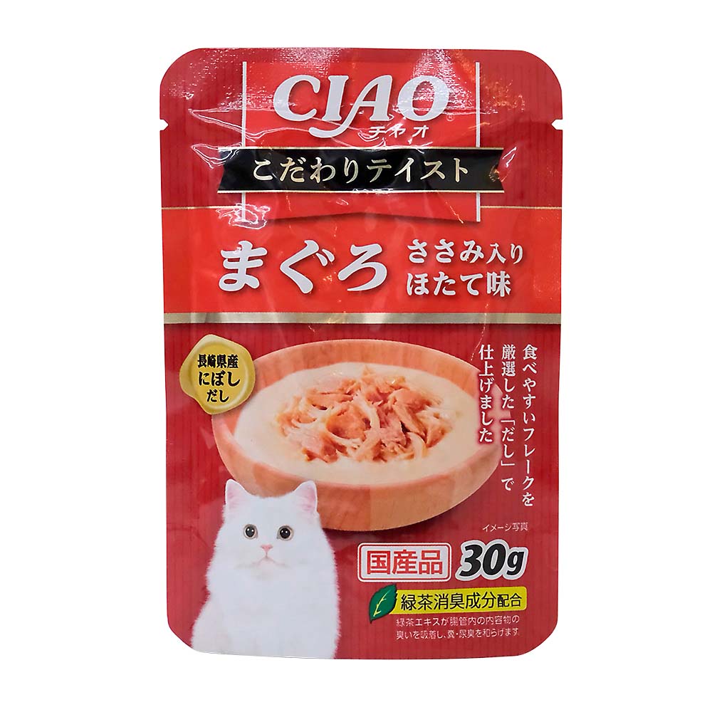 ＣＩＡＯこだわりテイスト　マグロササミ入ホタテ味　３０ｇ