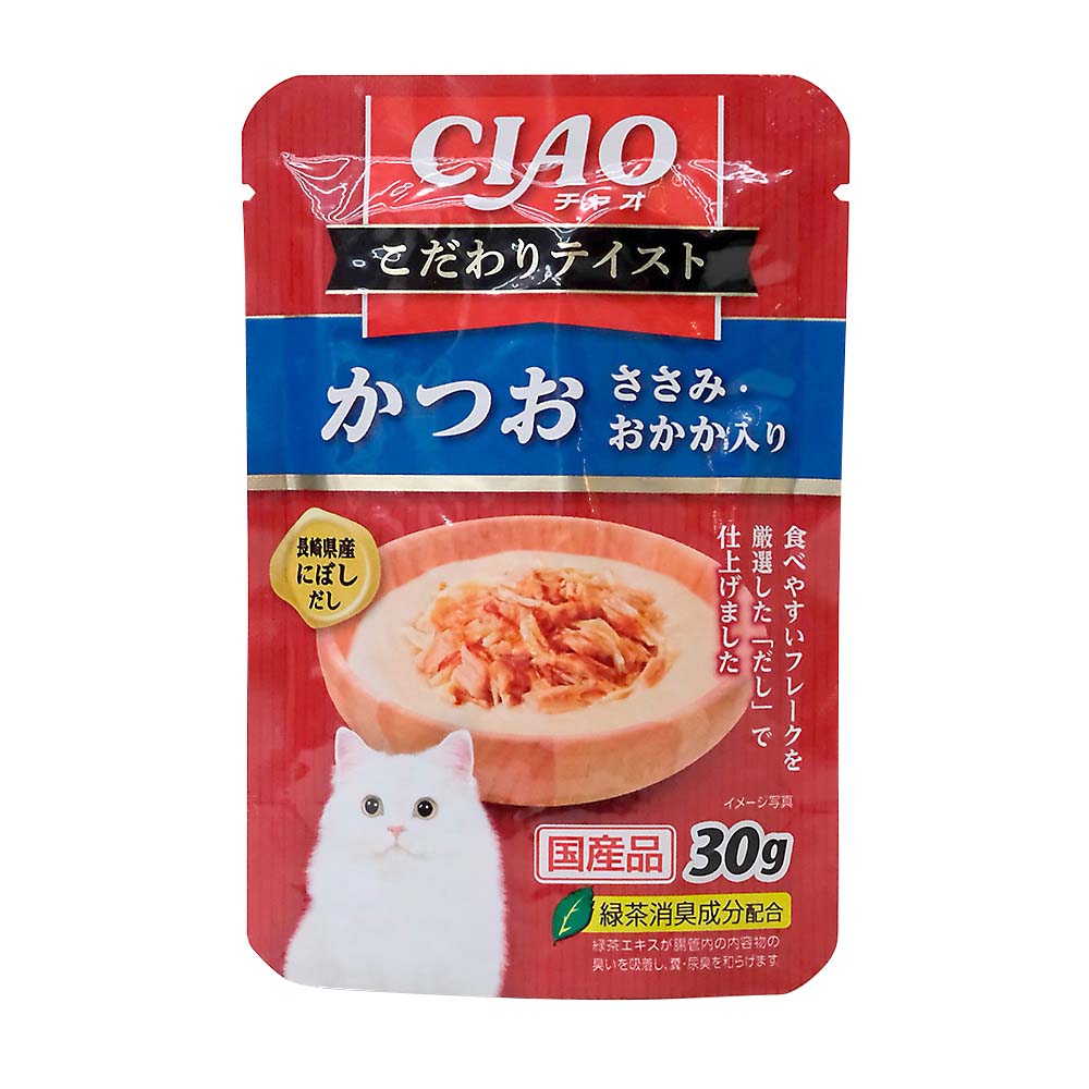 ＣＩＡＯこだわりテイスト　カツオ　ササミ・オカカ入　３０ｇ