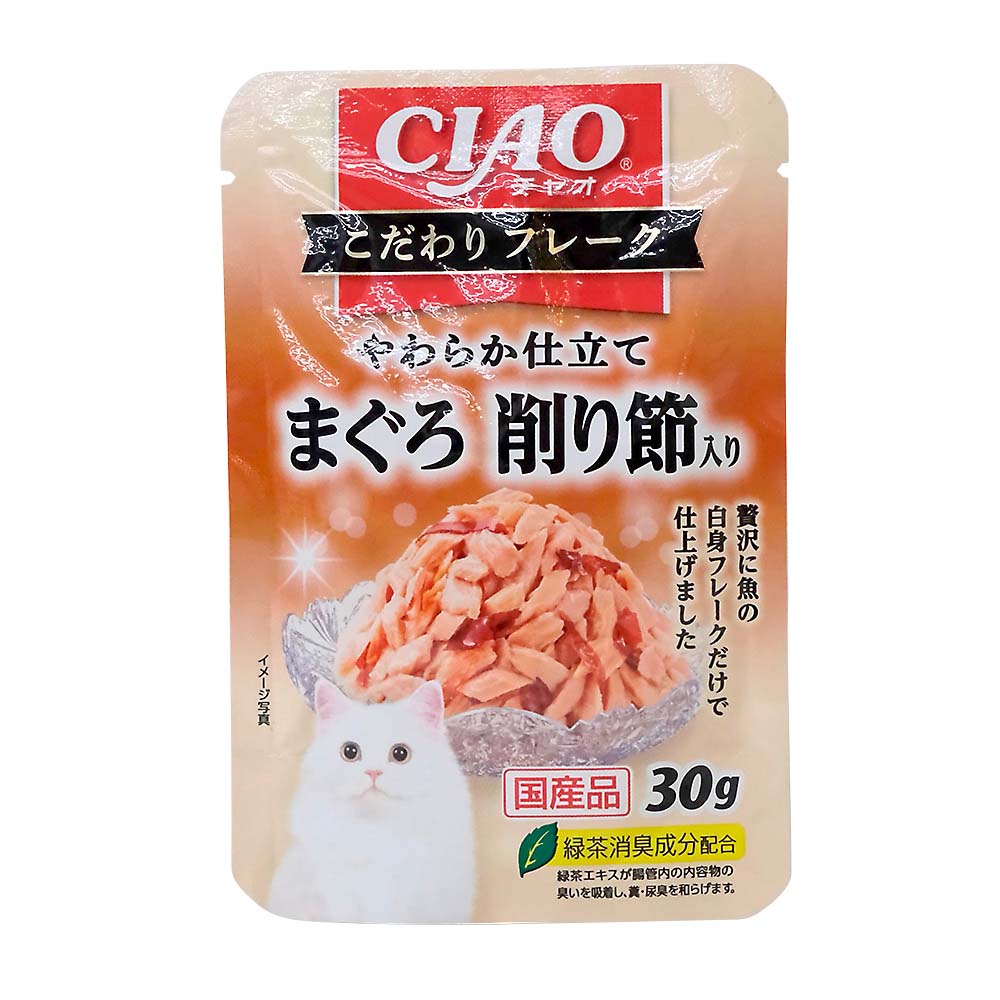 ＣＩＡＯパウチ　こだわりフレーク　まぐろ　削り節入り　３０ｇ