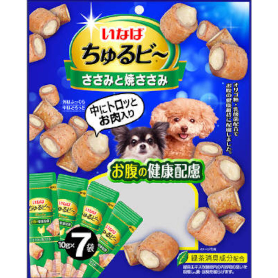ちゅるビ－　ささみと焼ささみ　お腹の健康配慮　１０ｇＸ７