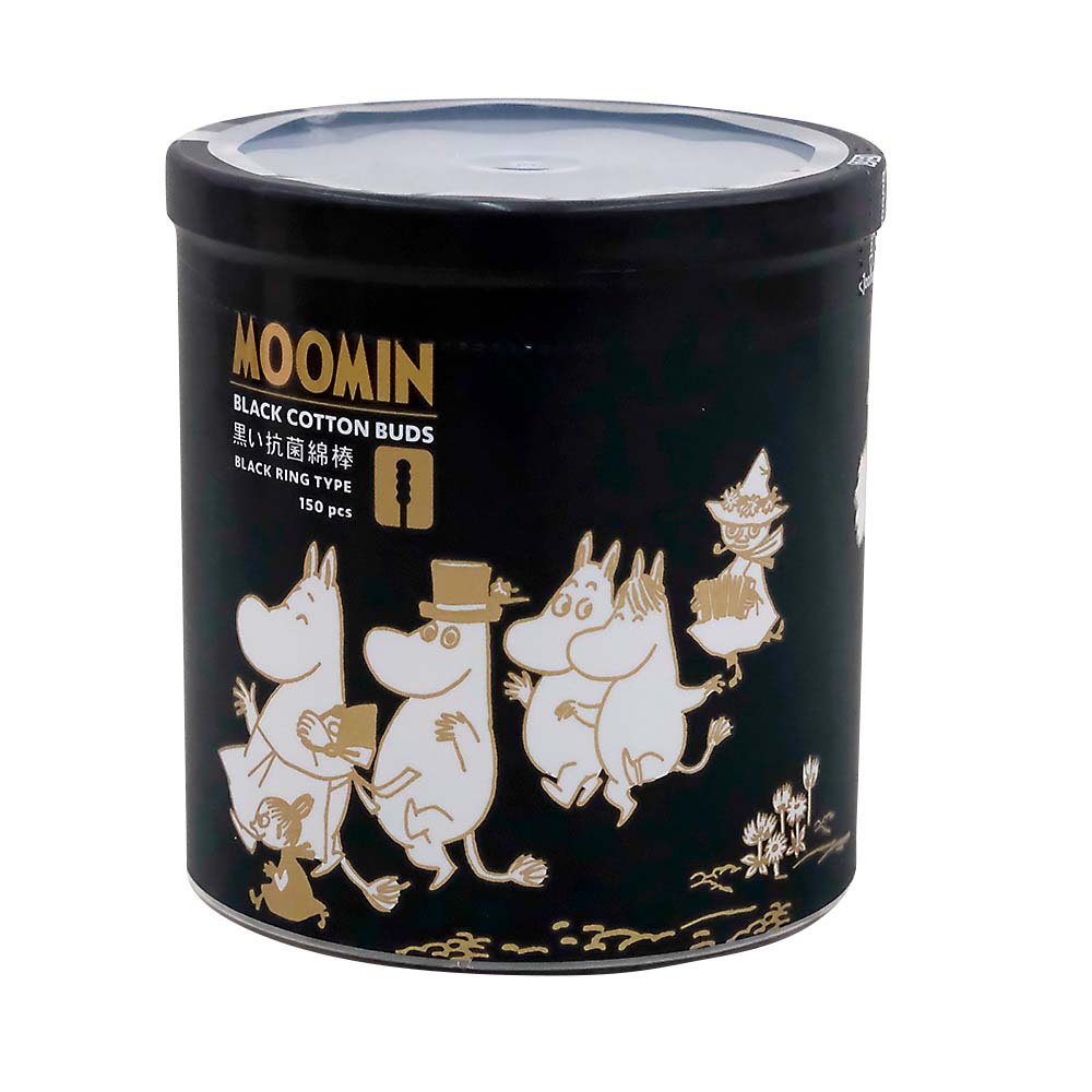 MOOMIN 黒い抗菌綿棒　150本