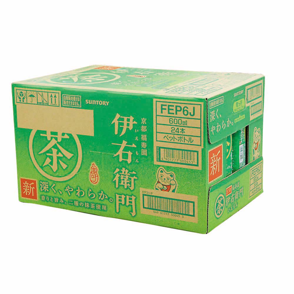 サントリー　緑茶伊右衛門　６００ml　ケース