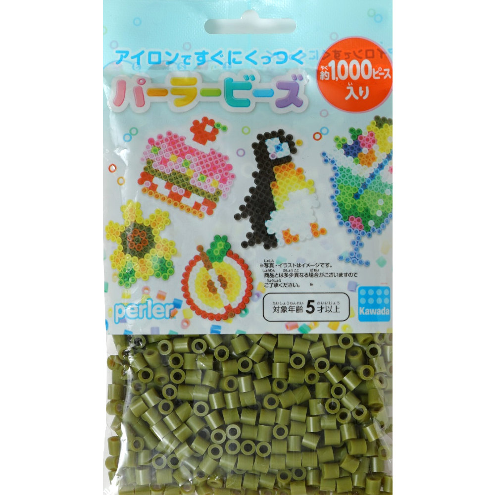 パーラービーズ　単色　オリーブ　８０－１５２２０