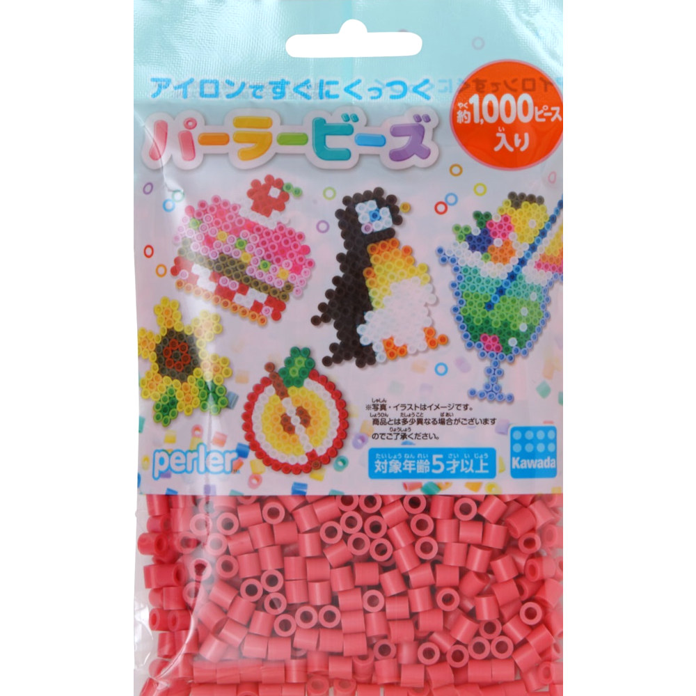 パーラービーズ　単色　ローズ　８０－１５２４４