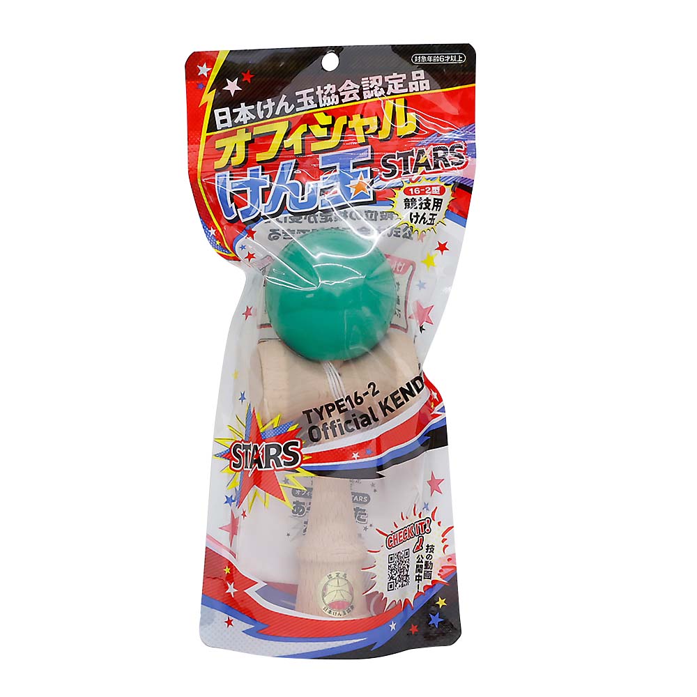 オフィシャルけん玉ＳＴＡＲＳ　緑（改定版）