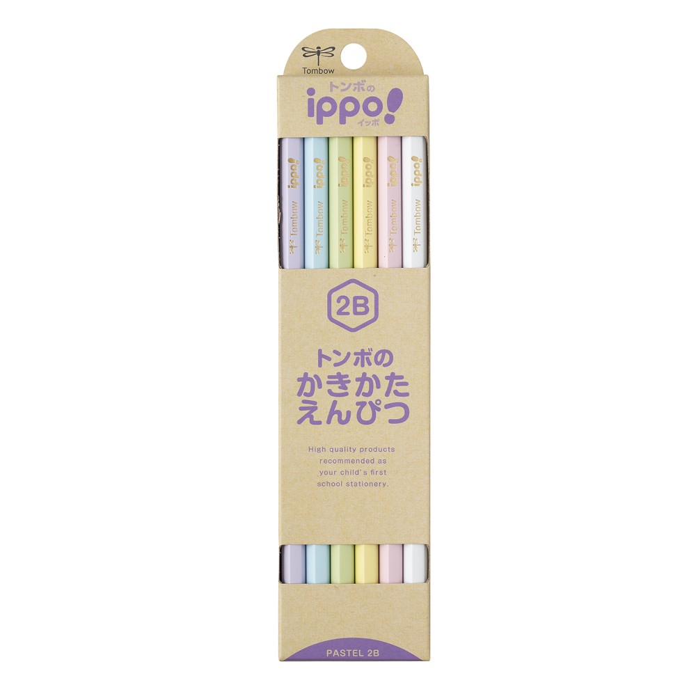 トンボ　ダース鉛筆　２Ｂ　イッポ　パステルカラー　ＫＢ－ＫＮＰＴ０１－２Ｂ