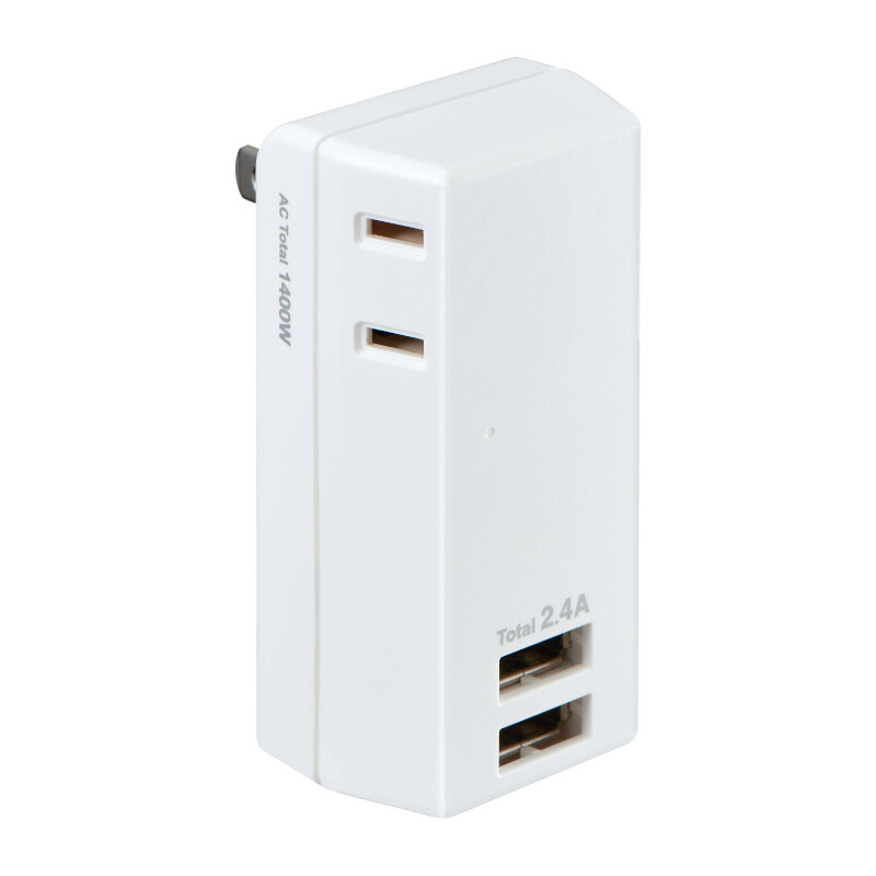 ELPA AC充電器USB2ポート UA-222L　UA-222L