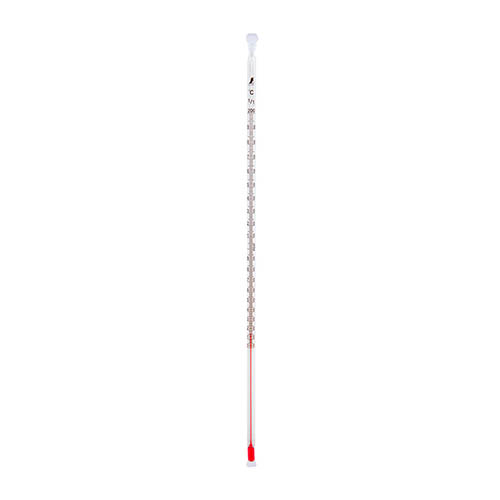 棒状温度計 0℃/200℃ 30cm フッ素樹脂コート H-2F