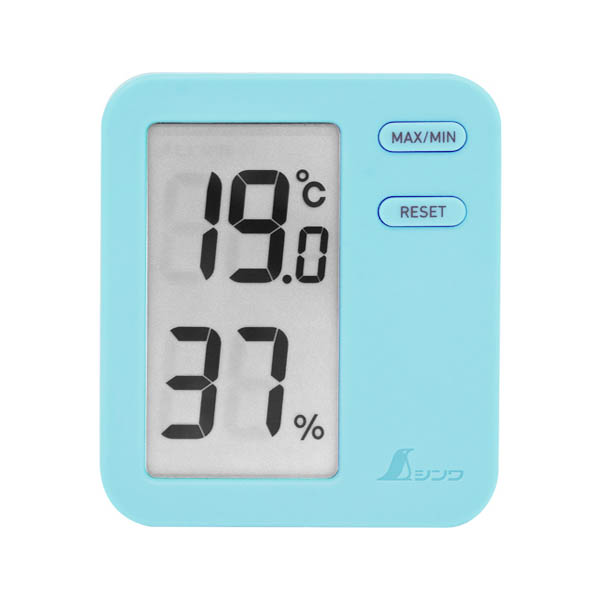 デジタル式温湿度計 HomeA ブルー
