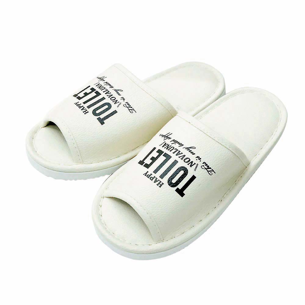 テキストトイレスリッパL WH