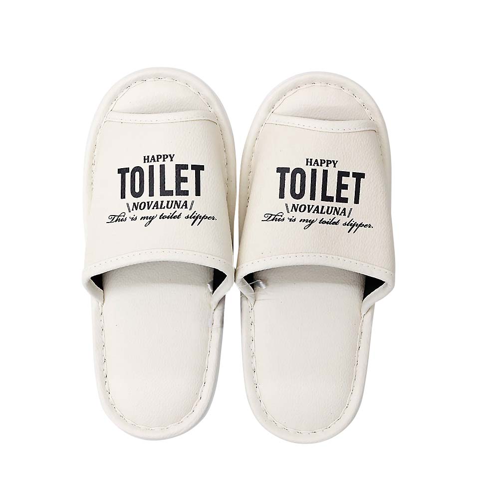 テキストトイレスリッパL WH