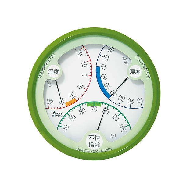 温湿度不快指数計 丸型 R-2