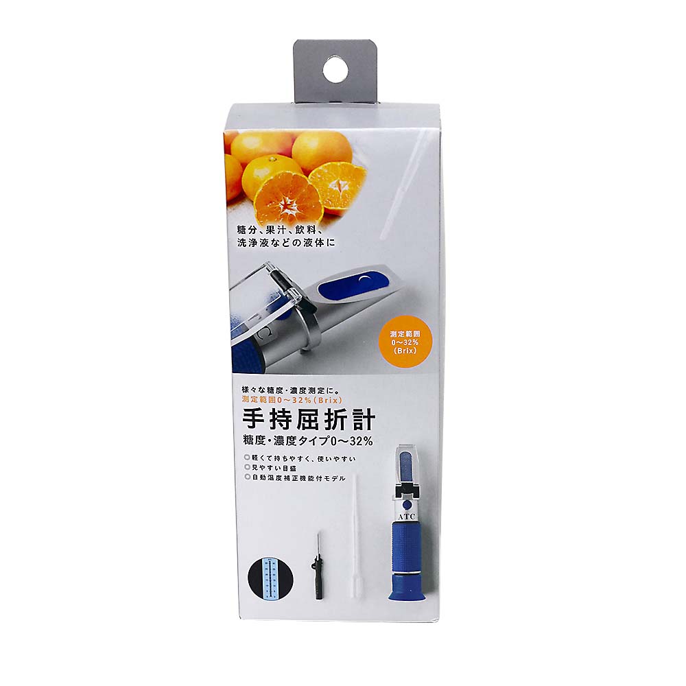 手持屈折計　糖度・濃度タイプ　０度／３２度　ＴＫＲ－２