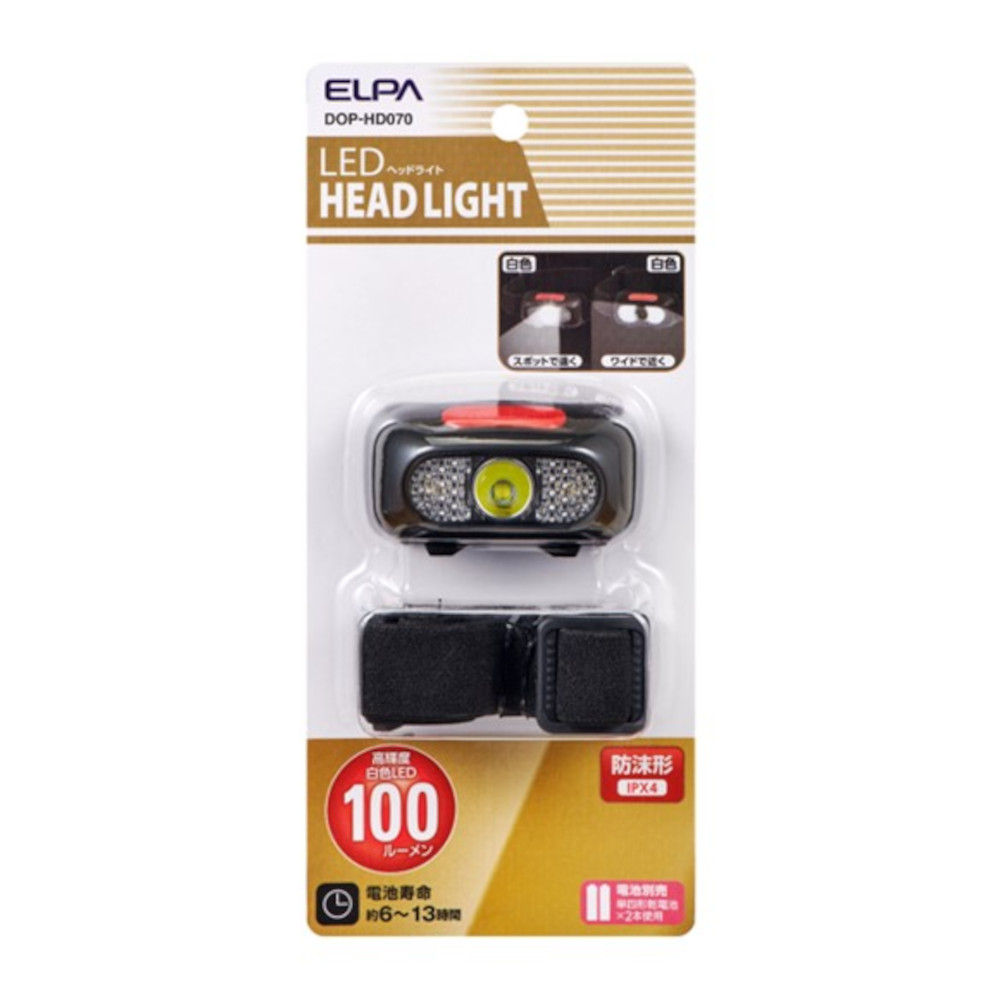 ELPA ヘッドライト DOP-HD070