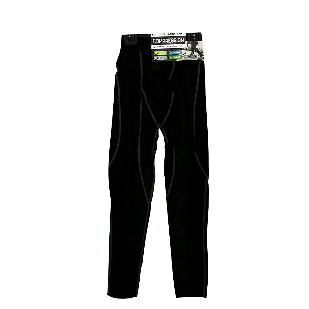 コンプレッションロングスパッツ ブラックL　11-230-300L