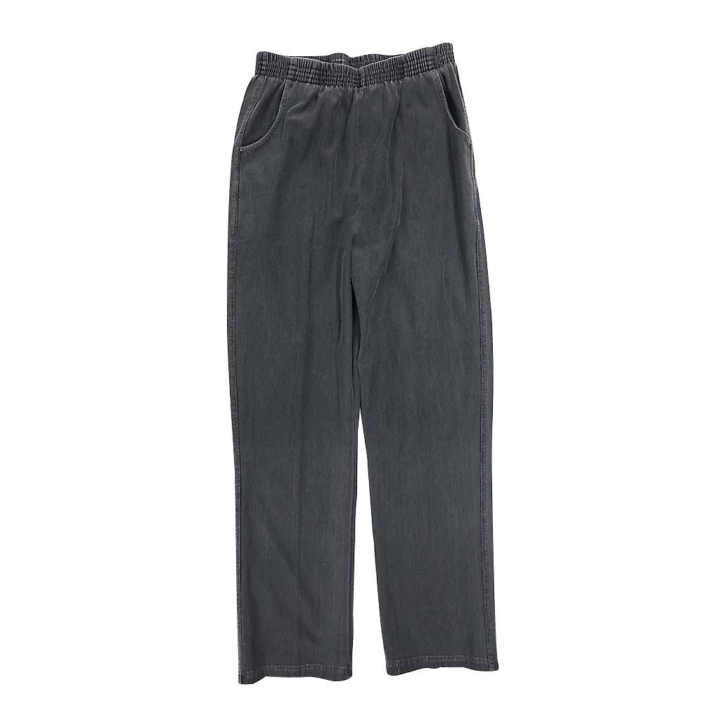 婦人製品染ロングパンツ　黒　Ｍ　３２２５６
