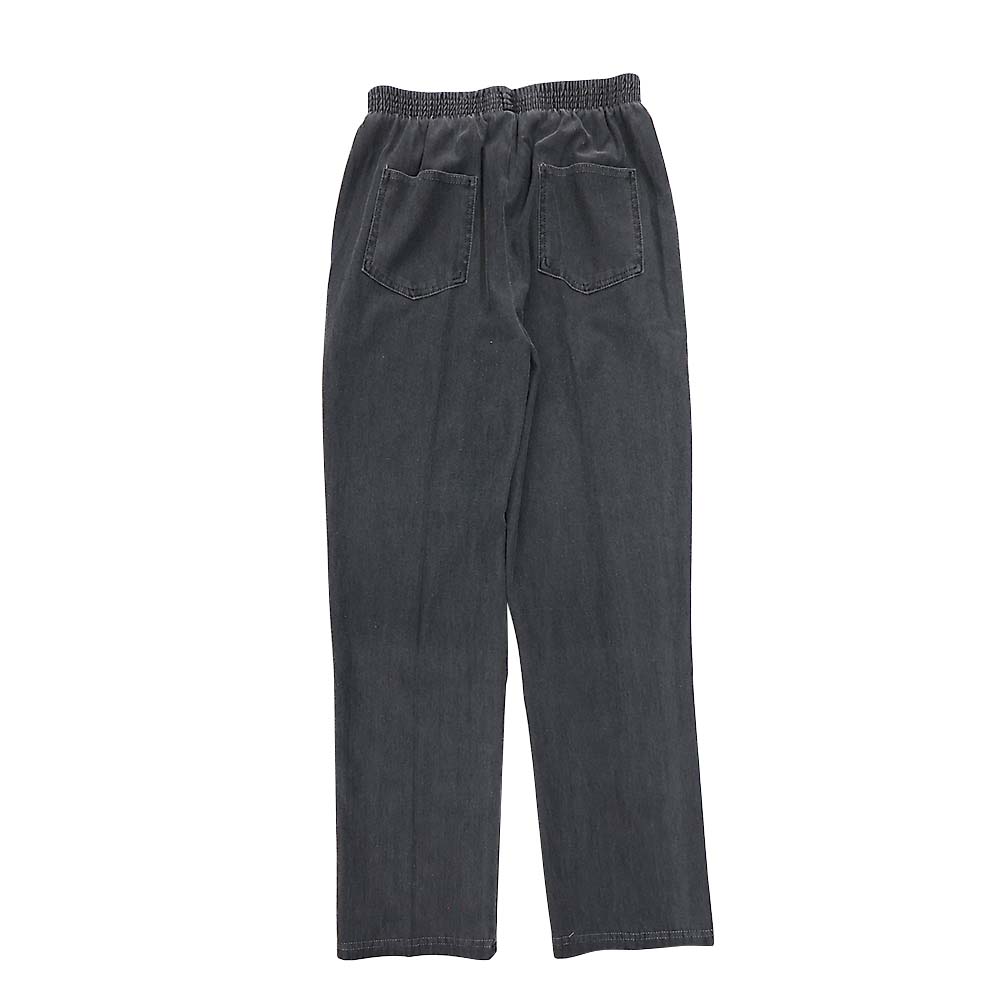 婦人製品染ロングパンツ　黒　Ｍ　３２２５６
