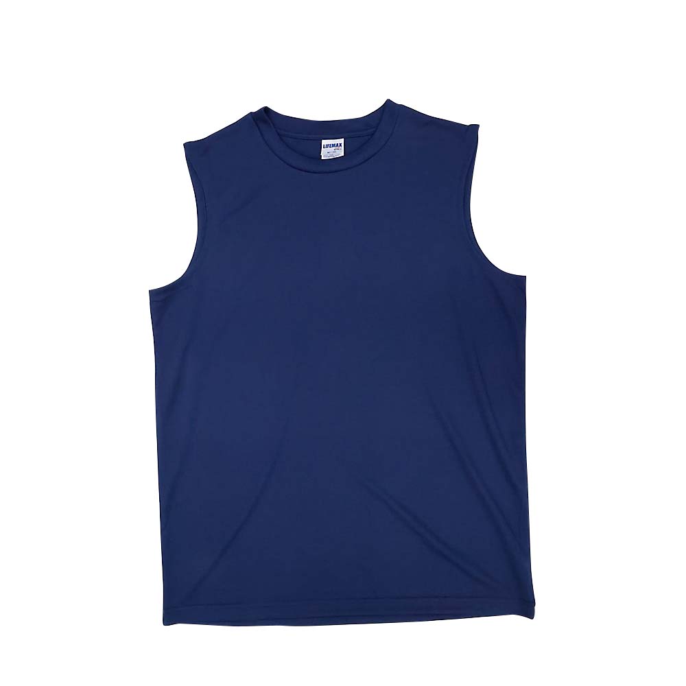 ポリジンノースリーブＴシャツ　ＭＳ１１６５－８　ネイビー　Ｌ