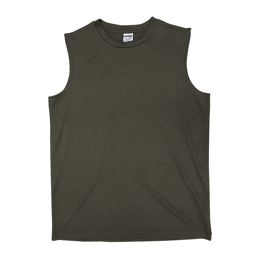 ポリジンノースリーブＴシャツ　ＭＳ１１６５－２４　カーキ　ＸＬ