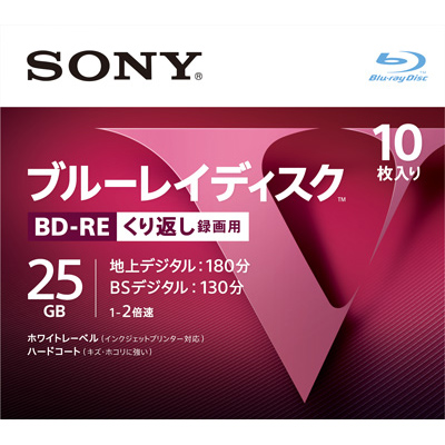 SONY ブルーレイディスク 10P　10BNE1VLPS2