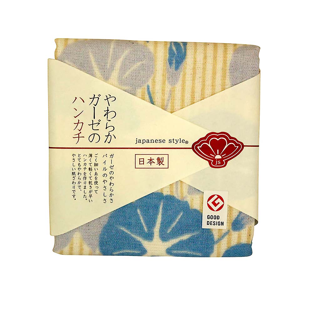 ハンカチ たてすに朝顔　JS4124