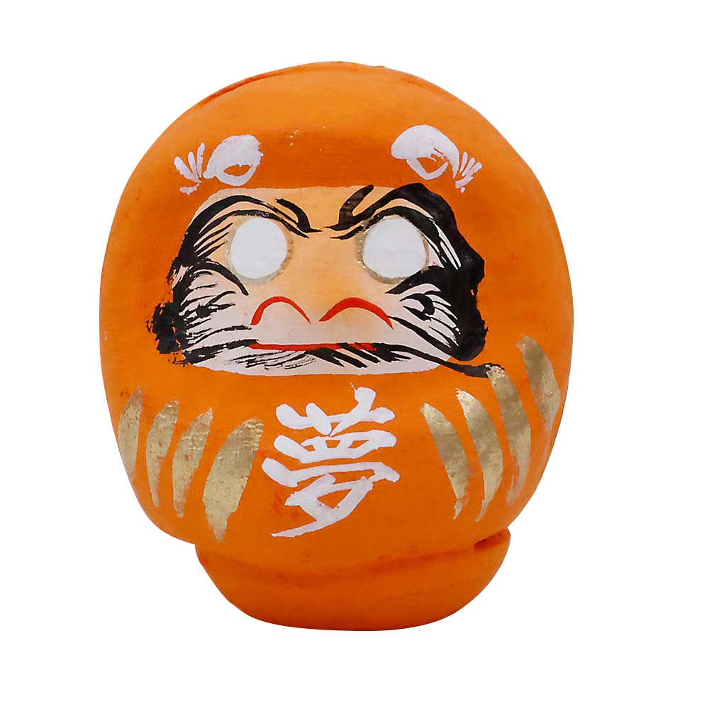 願いダルマ オレンジ